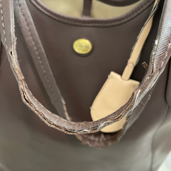 Coach  Brown Classic Leather Tote - Picture 8 of 16